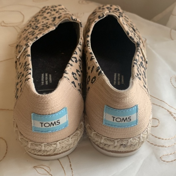 TOMS  Alpargate Rope Platform Cheetah Espadrille Size 6 1/2 - Picture 4 of 7